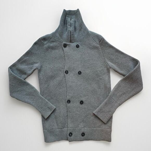 Golden Goose Double Breasted Rib Knit Cardigan Women’s M Biker Zip Neck EUC - Picture 3 of 10